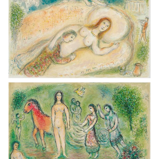 Marc Chagall — Гомер, "Одиссея", Фернан Мурло, Париж, 1974 (Т. 749-830; С. 96)
