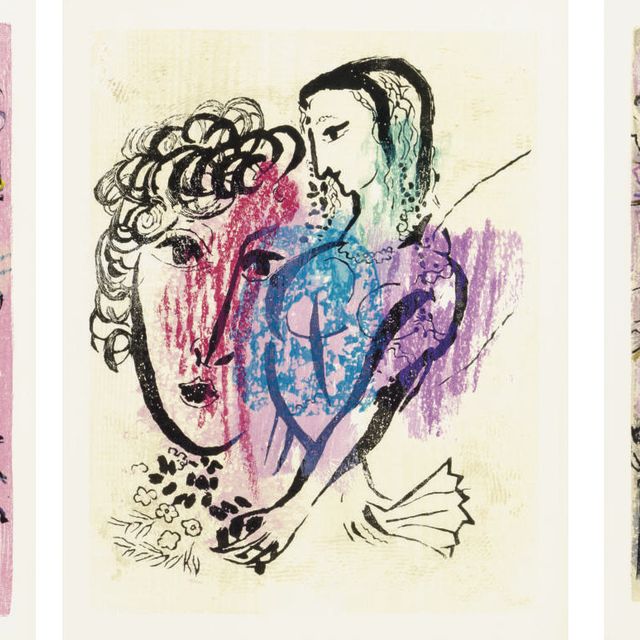 Marc Chagall — "Поэмы", редактор Крамер, Женева, 1968 (С. 74)