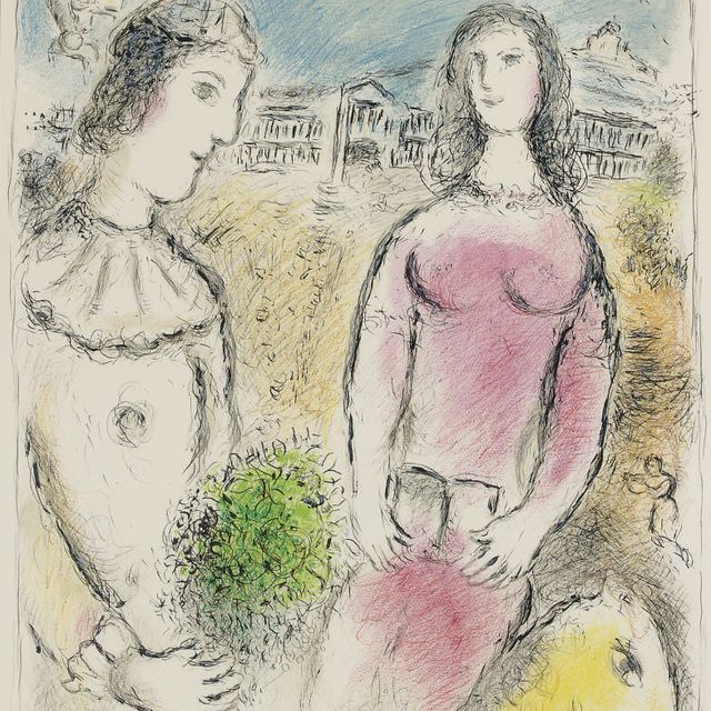 Marc Chagall — Семейная пара в блинчиках (M. 972)