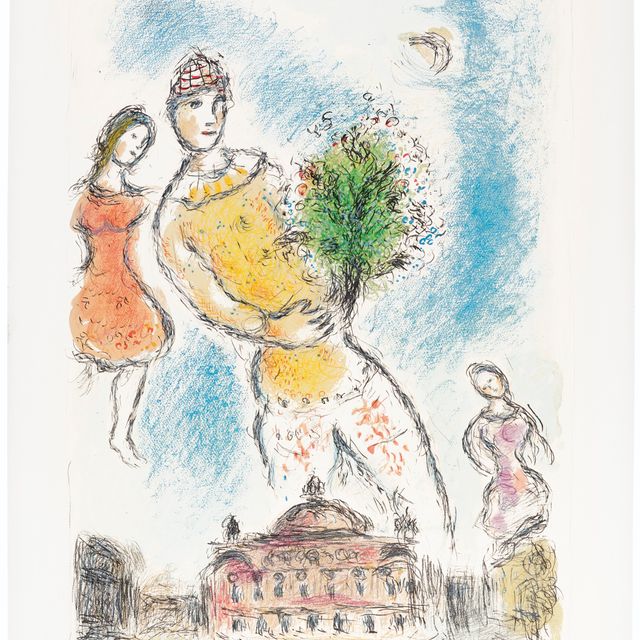 Marc Chagall — Танец на сцене оперы