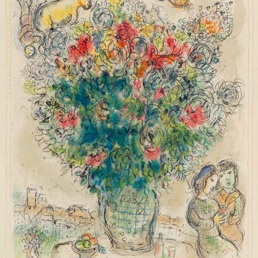Marc Chagall — Букет разноцветный (M. 735)