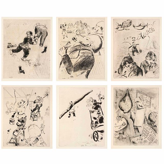 Marc Chagall — Николай Гоголь, "Смертельное пламя" (17 книг Крамера)