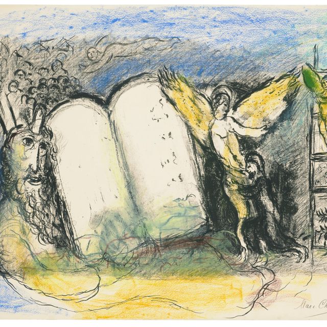 Marc Chagall — Макет для создания образа Моисея