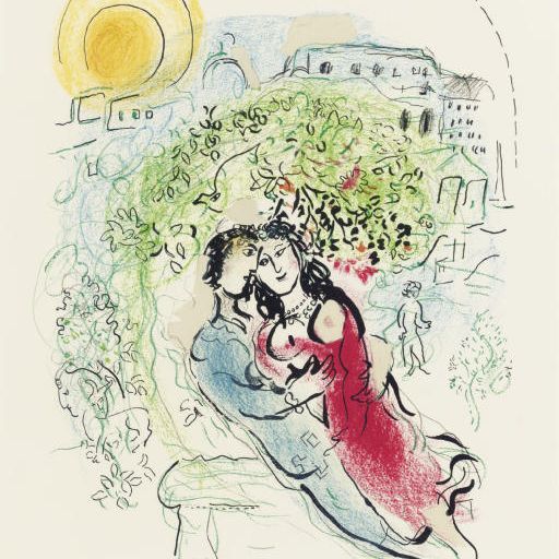 Marc Chagall — Парижская площадь (M. 573)