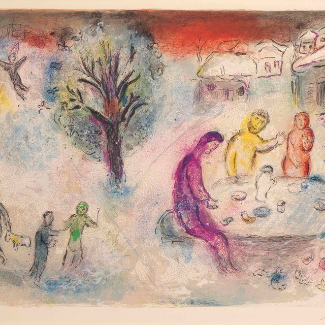Marc Chagall — Возвращение Дриаса, от Дафниса и Хлои