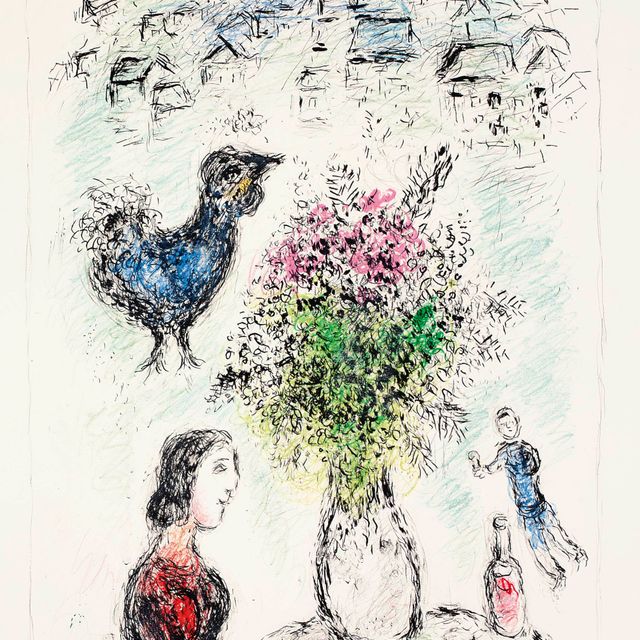 Marc Chagall — Роза Le Bouquet (M. 979)