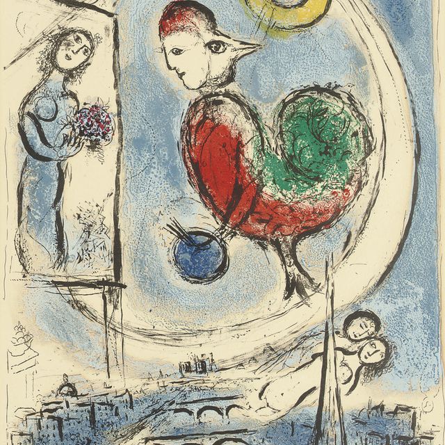 Marc Chagall — Ле-кок в Париже (M. 223)