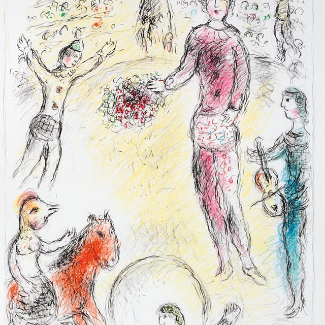 Marc Chagall — Музыкальные клоуны (M. 978)