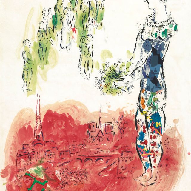 Marc Chagall — Парижский маг II (M. 598)