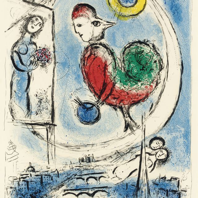 Marc Chagall — Ле-кок в Париже (M. 223)