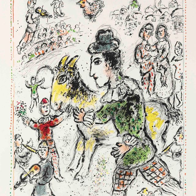 Marc Chagall — Клоун из фильма "Желтая собака" (M. 995)