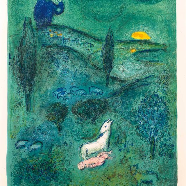 Marc Chagall — Описание Дафниса для Ламона, от Дафниса и Хлои