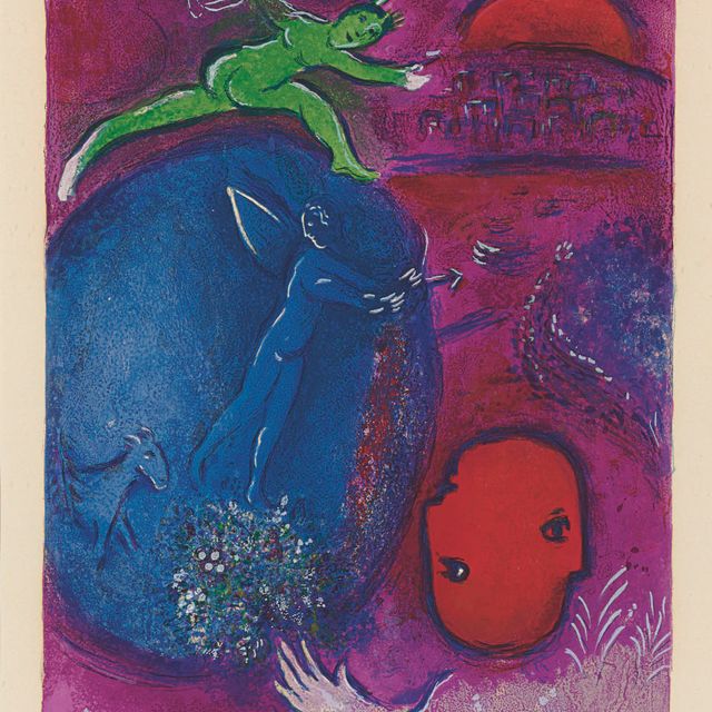 Marc Chagall — Песня о Ламоне и Дриасе из "Дафниса и Хлои" (М. 331; см. С. книги 46)