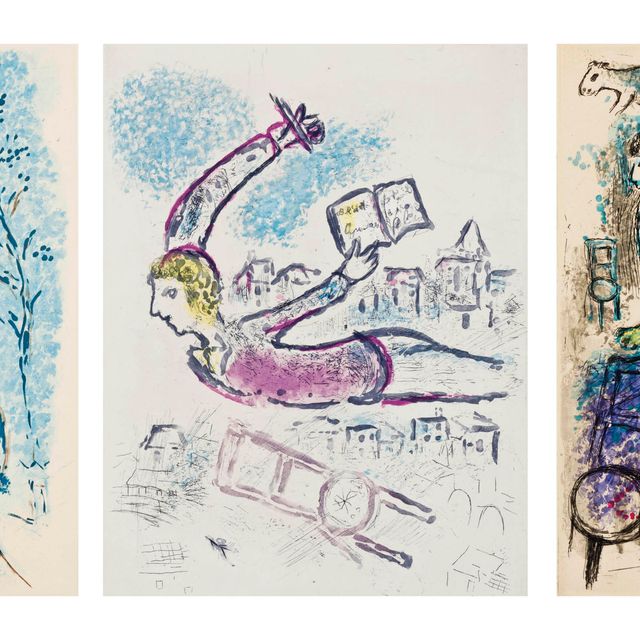 Marc Chagall — Жан-Поль Хан, "Моветон суджетов", "Библиофилы Французского союза", Париж, 1958 (С. 35 книг)