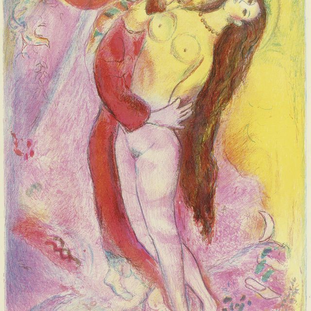 Marc Chagall — Иллюстрация 4, из четырех сказок "Тысячи и одной ночи" (М. 39; см. кн. 18)