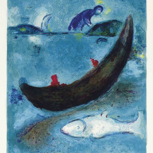 Marc Chagall — "Смерть Дофина и три цента экю" из "Дафниса и Хлои" (М. 338; см. С. книги 46)
