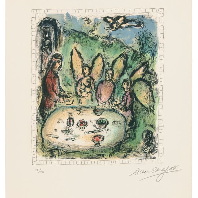 Marc Chagall — Авраам и Ангелы