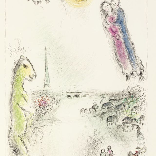 Marc Chagall — Два берега (M. 974)