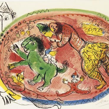 Marc Chagall — Красный круг (M. 440)