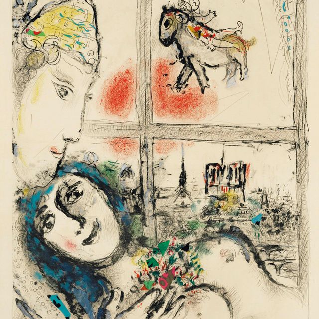 Marc Chagall — Парижский фонтан (M. 599)