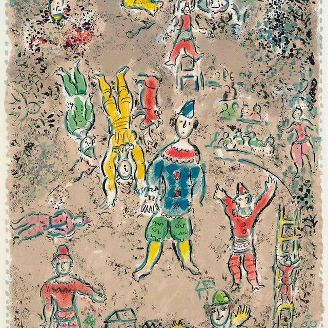 Marc Chagall — Синий клоун (M. 1032)