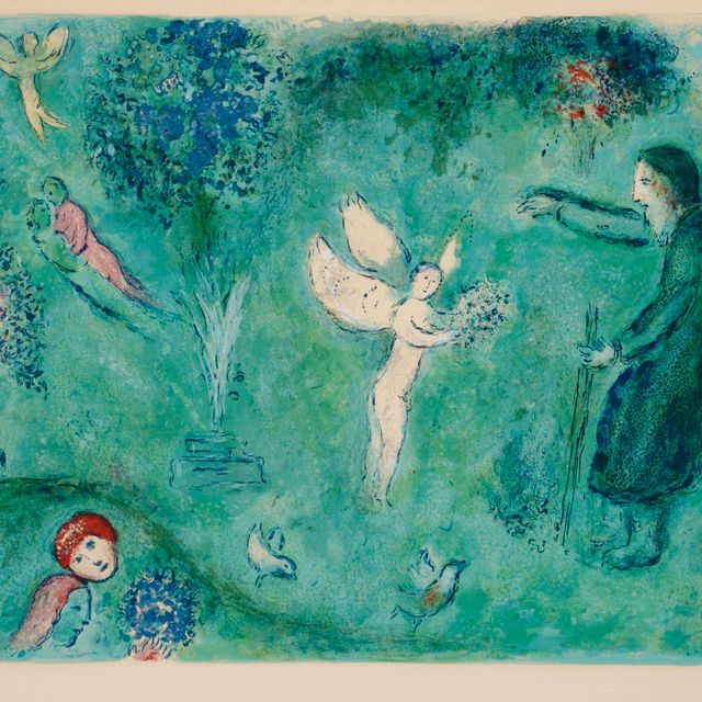 Marc Chagall — Страж Филетаса из "Дафниса и Хлои" (М. 326, см. с. книги 46)