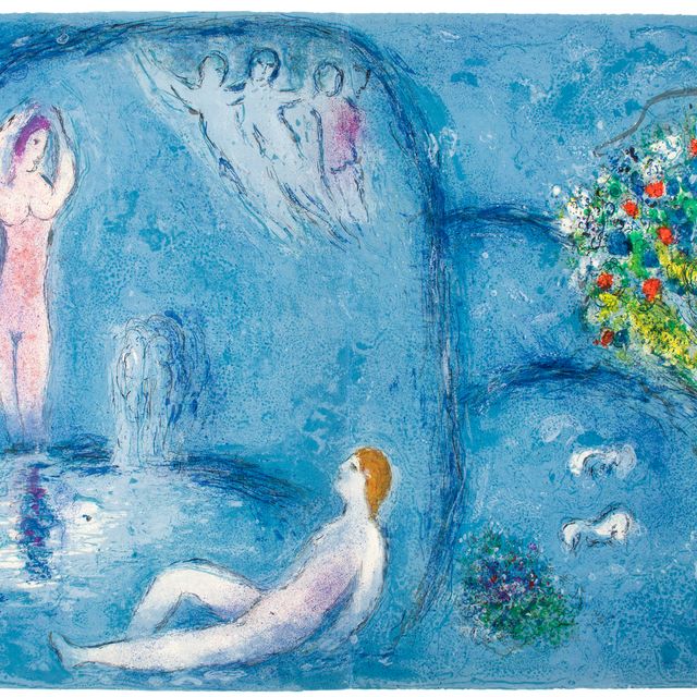 Marc Chagall — Пещера нимф из "Дафниса и Хлои"