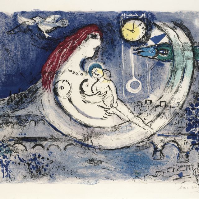 Marc Chagall — Пейсаж блю (M. 221)