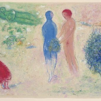 Marc Chagall — Приговор Хлои из "Дафниса и Хлои" (М. 315; см. кн. 46)