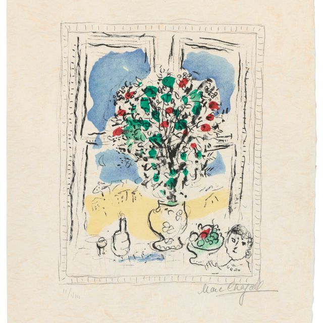 Marc Chagall — Смерть природы среди цветов