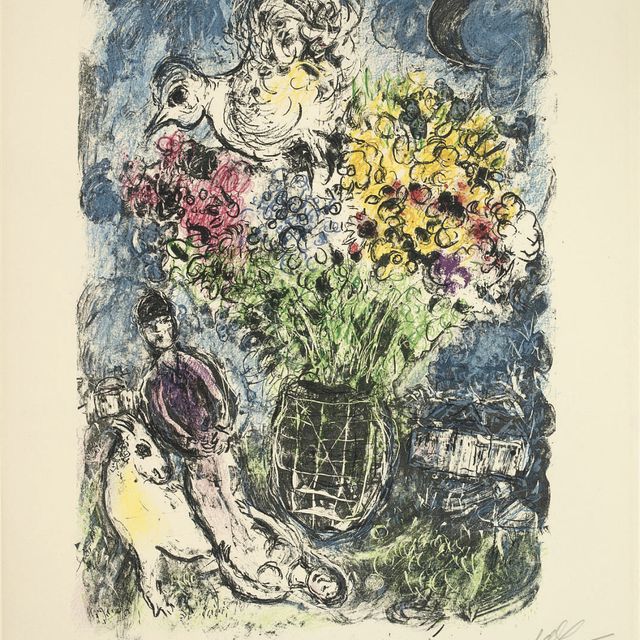 Marc Chagall — Ночной букет (M. 836)