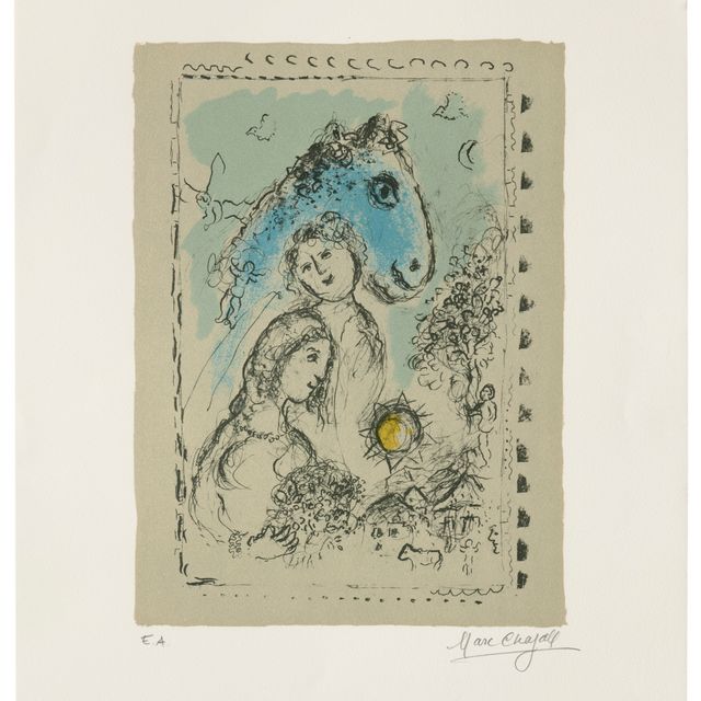 Marc Chagall — Прекрасная пара по хозяйству