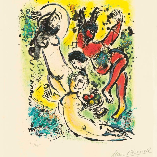 Marc Chagall — Одна тарелка, от: В Стране богов