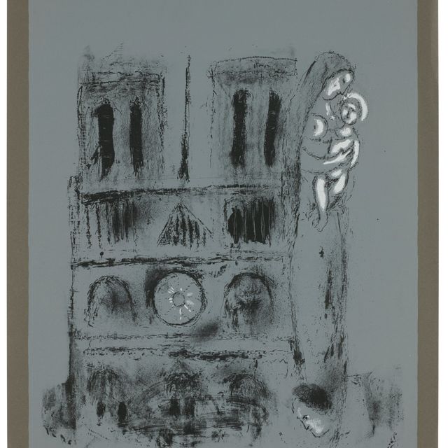 Marc Chagall — Собор Парижской Богоматери в Гри