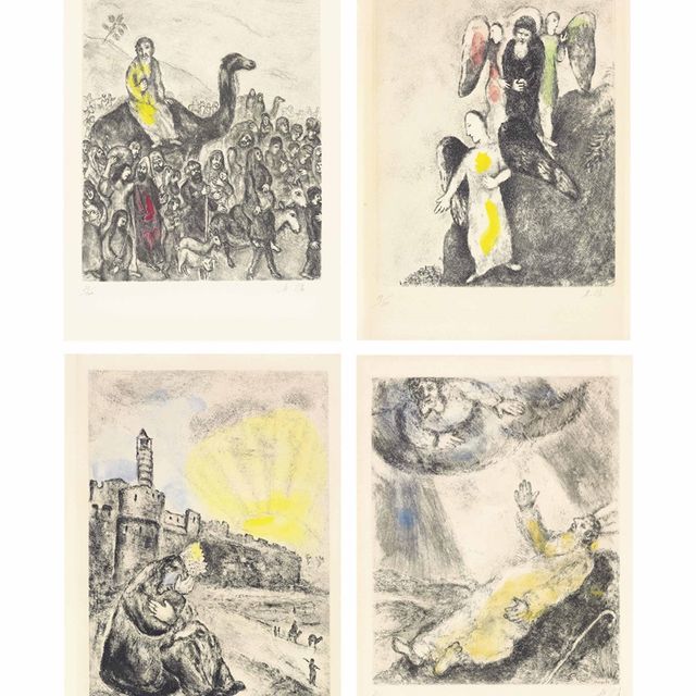 Marc Chagall — Библия : четыре гравюры