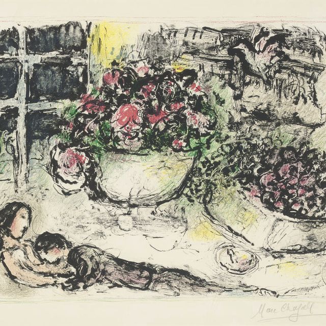 Marc Chagall — Столик La table fleurie (M. 695)