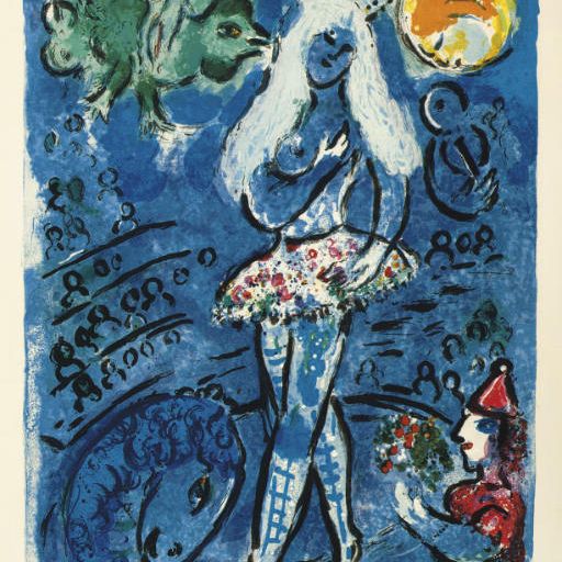 Marc Chagall — Цирк : Одна пластинка (М. 516; ср. С. Books 68)
