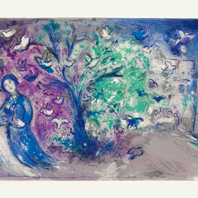 Marc Chagall — "Дорога в Уаз" из "Дафниса и Хлои" (М. 329; см. С. книги 46)