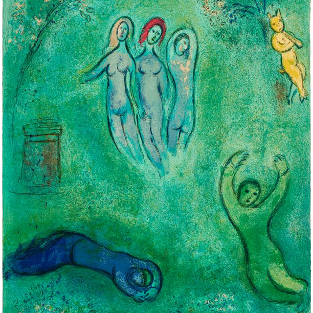Marc Chagall — Песня о Дафнисе и нимфах из "Дафниса и Хлои"