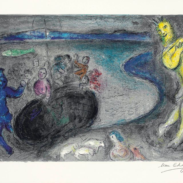 Marc Chagall — Сын капитана Бриаксиса, из книги "Дафнис и Хлоя" (М. 328; см. С. книги 46)