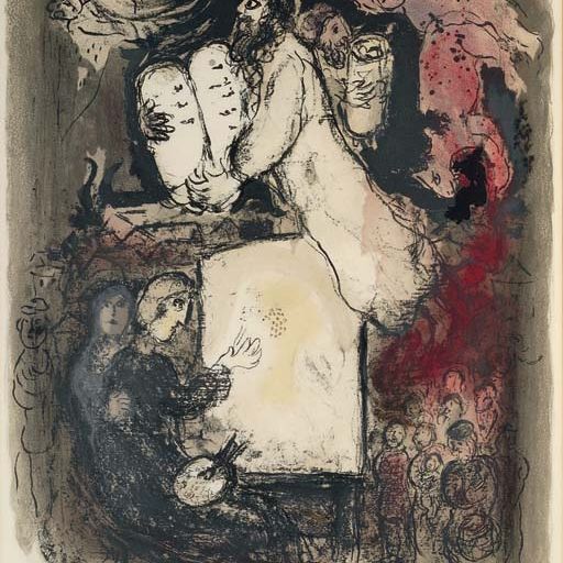 Marc Chagall — Прогулка по Пеинтру (M. 489)