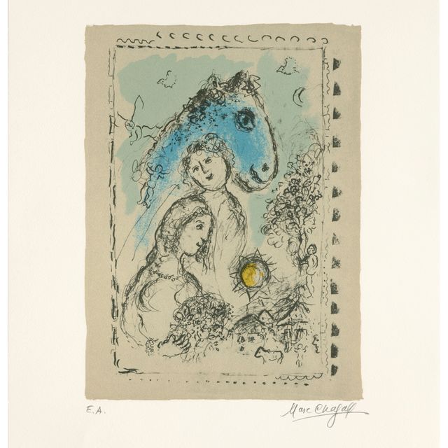 Marc Chagall — Прекрасная пара по хозяйству