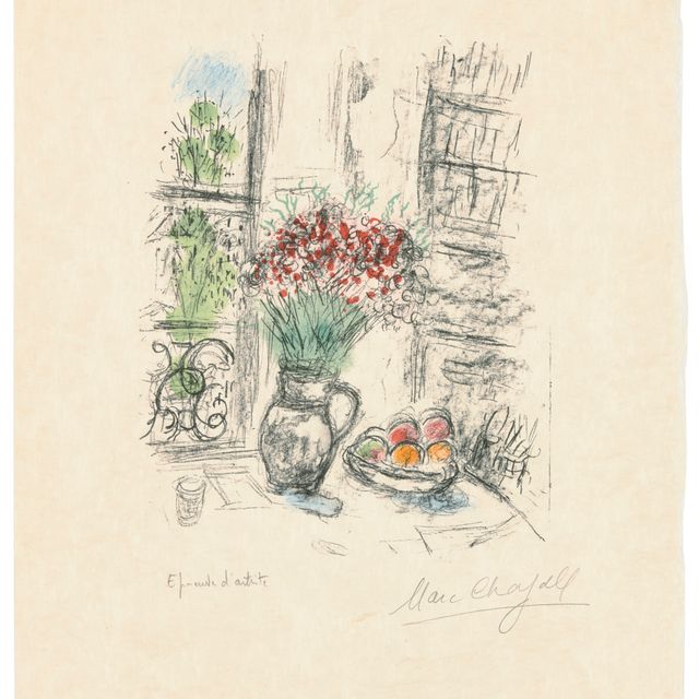 Marc Chagall — Розы с помпонами
