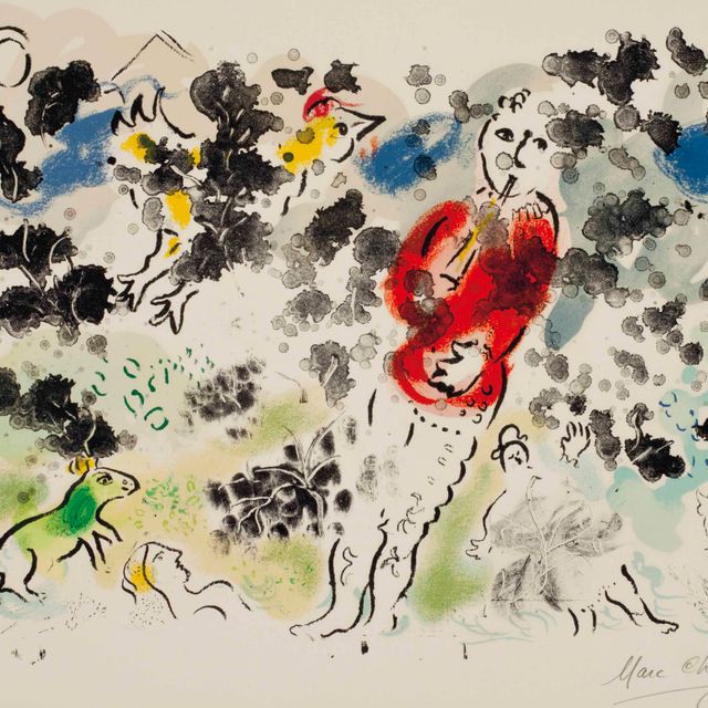 Marc Chagall — Клоун на флейте I (M. 615)