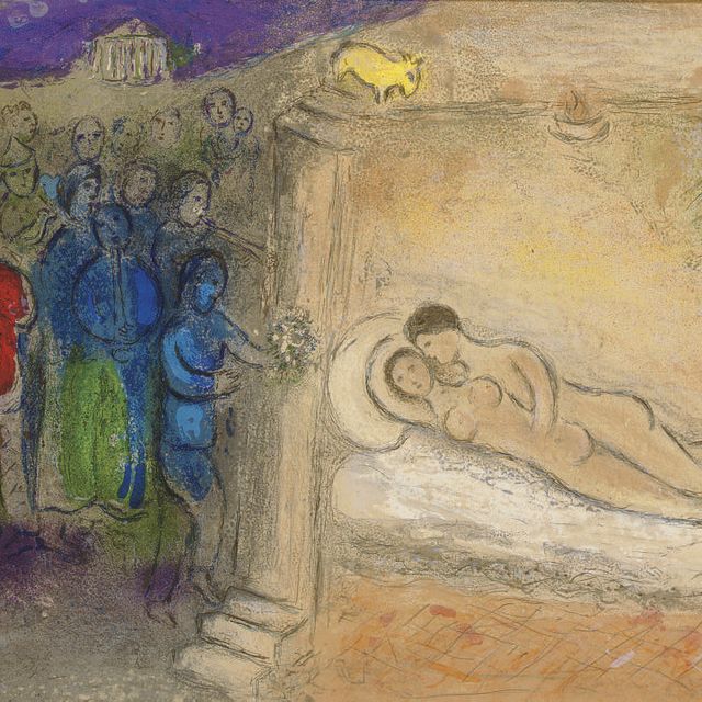 Marc Chagall — Гименей из "Дафниса и Хлои" (М. 349; см. С. книги 46)