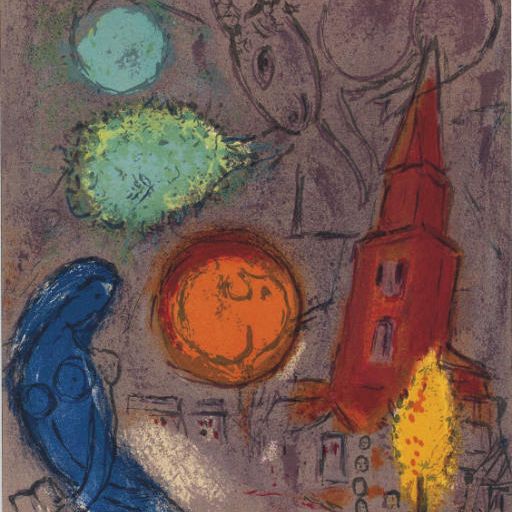 Marc Chagall — Сен-Жермен-де-Пре (М. 100; ср. С. 24 книги)