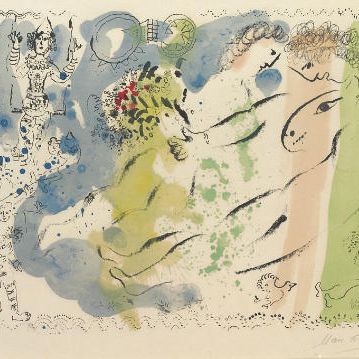 Marc Chagall — Цирк Люмьер дю Цирк (M. 566)