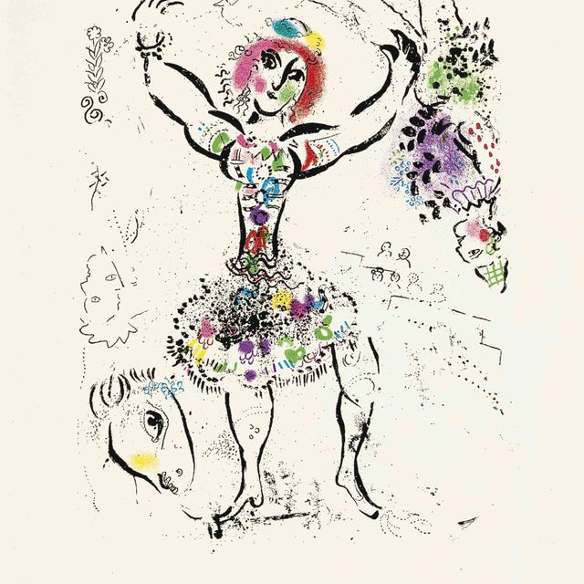 Marc Chagall — Четыре иллюстрации из литографии Шагала [Том I] (Мурло, 281-296; Cramer books, 43)