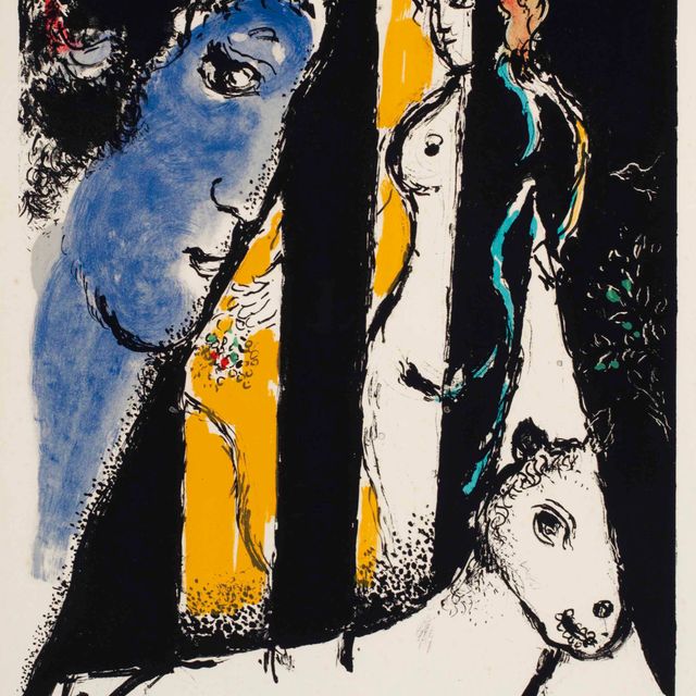Marc Chagall — Синий профиль