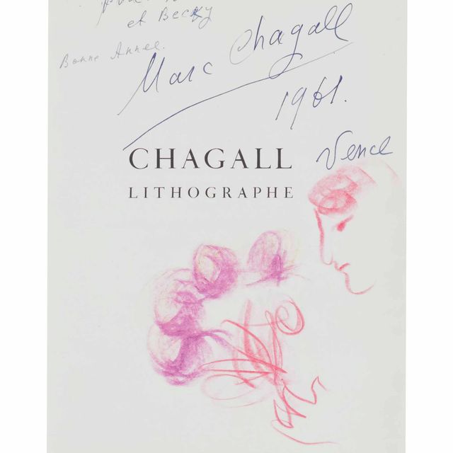 Marc Chagall — Ле Буке (на обложке "Литографий Шагала" Дж. Кейна)